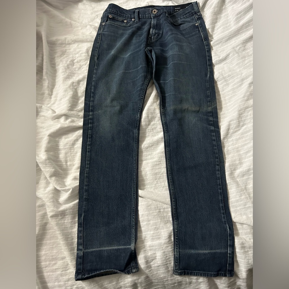 Bullhead Jeans Mens Black Denim Slim Fit  Dark Wash Pockets California 32 X 34